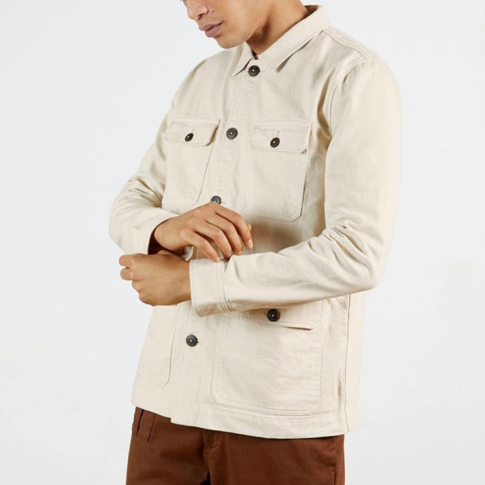 Ted Baker Cotton Cycle Summer Utility Jacket in Ecru Size L